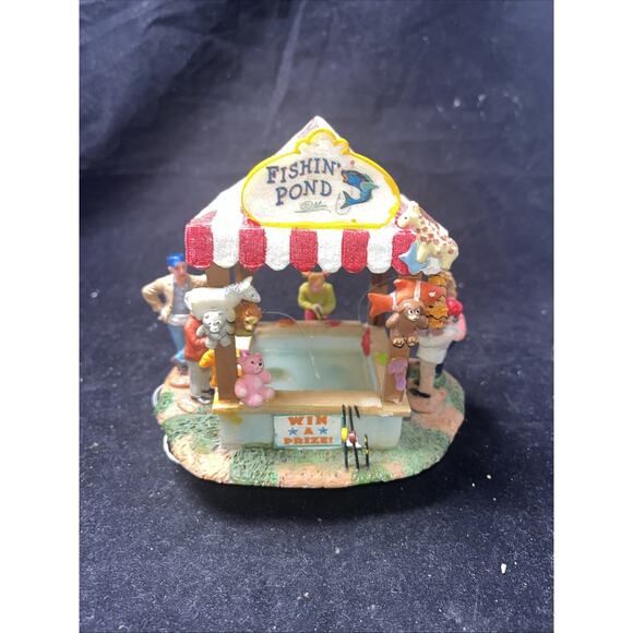 Lemax FISHIN' POND Fishing Carnival Fair Circus Table Accent - #83685 - Picture 1 of 10